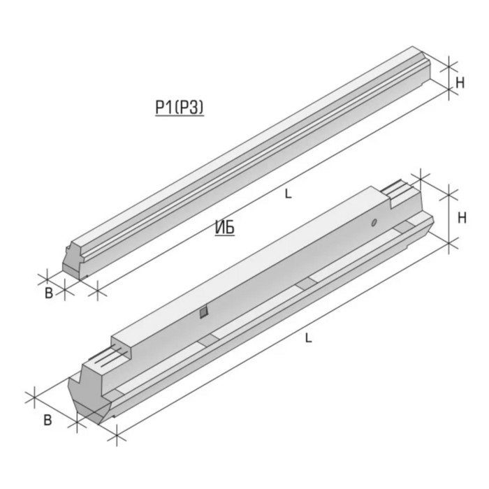 Ригель железобетонный Р7-5-1С